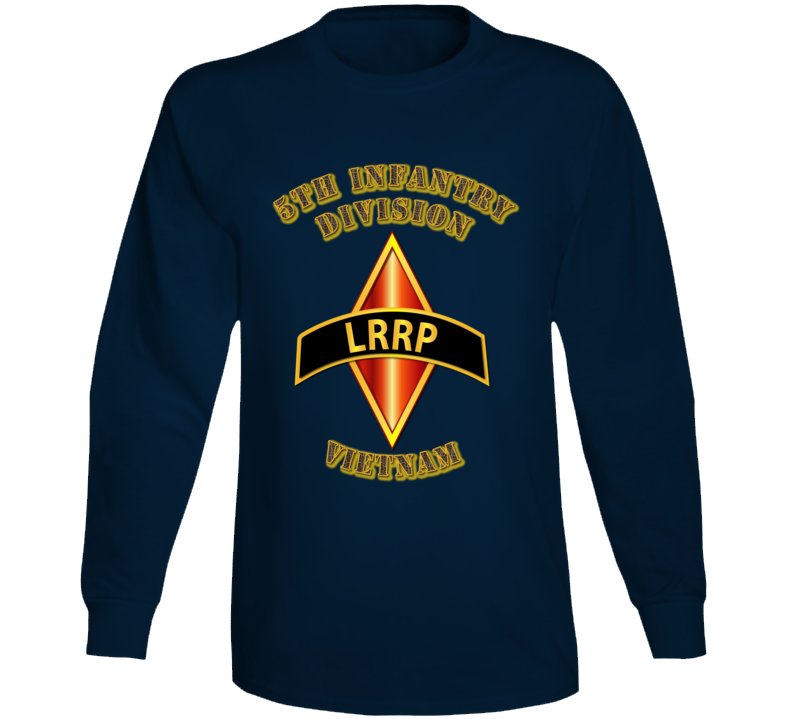 Emblem - 5th Infantry Division - Lrrp - Vietnam Long Sleeve