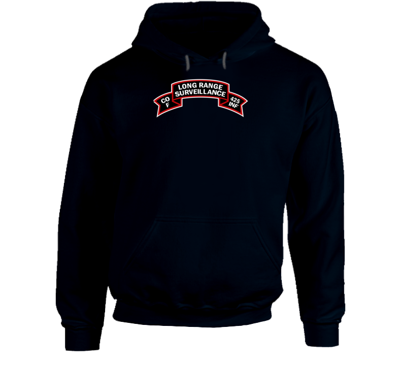 Ssi - F Co 425th Infantry (ranger) Scroll - Lrrp Hoodie