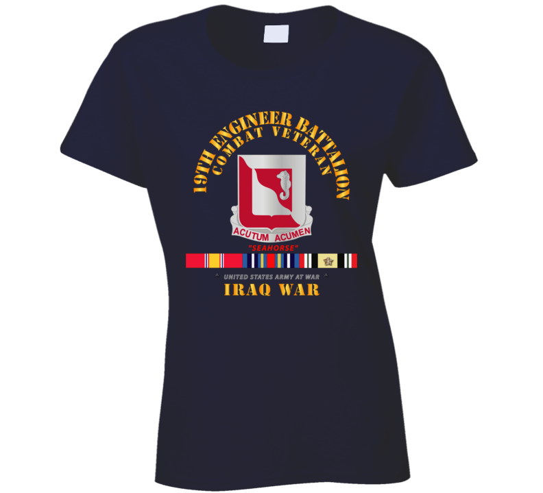 Army - 19th Engineer Battalion - Iraq War W Svc Ladies