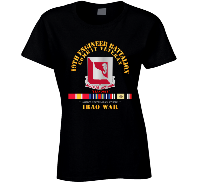 Army - 19th Engineer Battalion - Iraq War W Svc Ladies