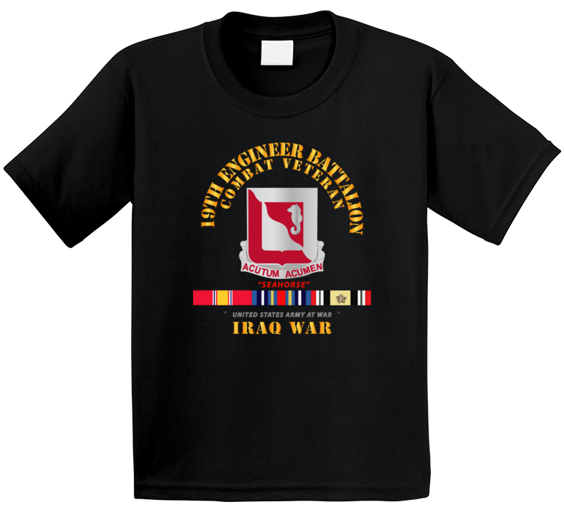 Army - 19th Engineer Battalion - Iraq War W Svc Kids