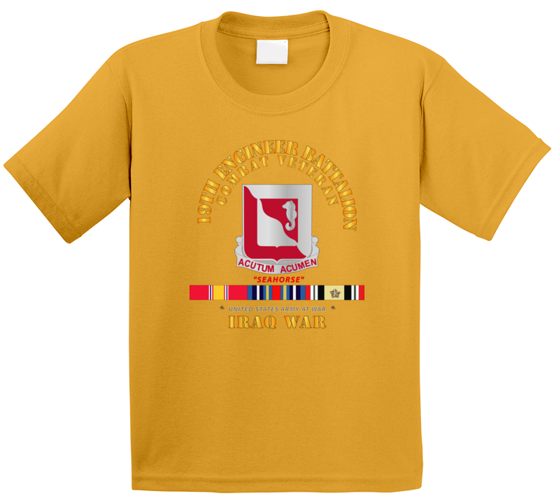 Army - 19th Engineer Battalion - Iraq War W Svc Kids