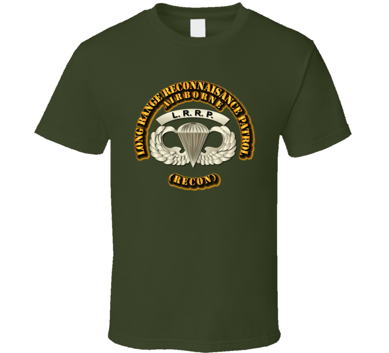 Sof - Airborne Badge - Lrrp T Shirt