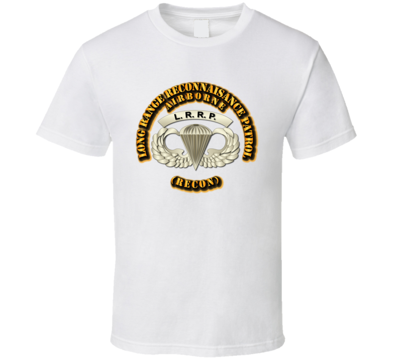 Sof - Airborne Badge - Lrrp T Shirt