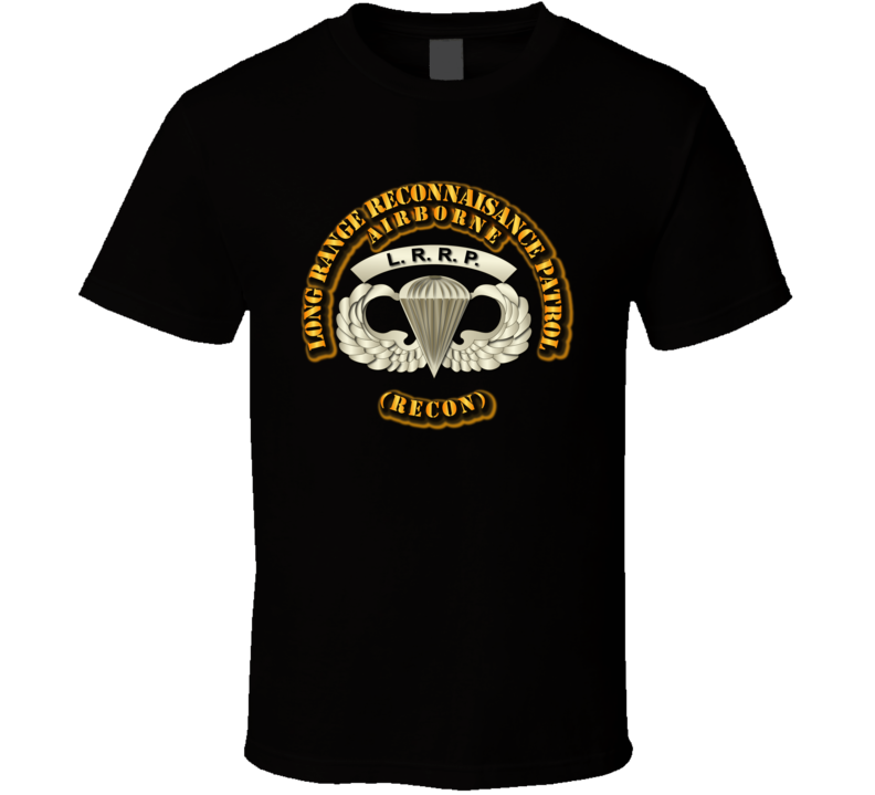 Sof - Airborne Badge - Lrrp T Shirt