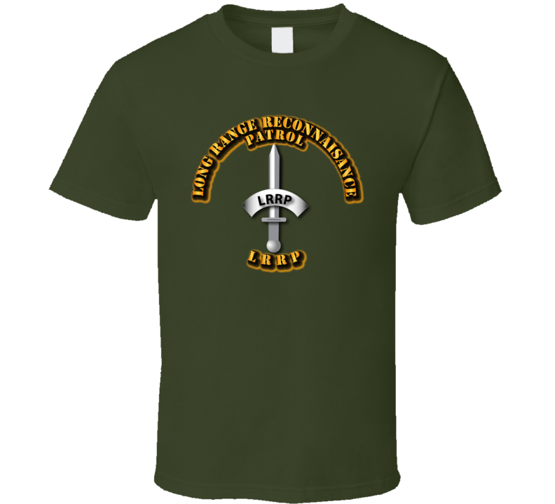 Army - Badge - Lrrp T Shirt