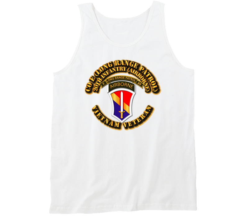 Sof - Vietnam - Co E 20th Inf Lrrp - 1st Field Force Tanktop