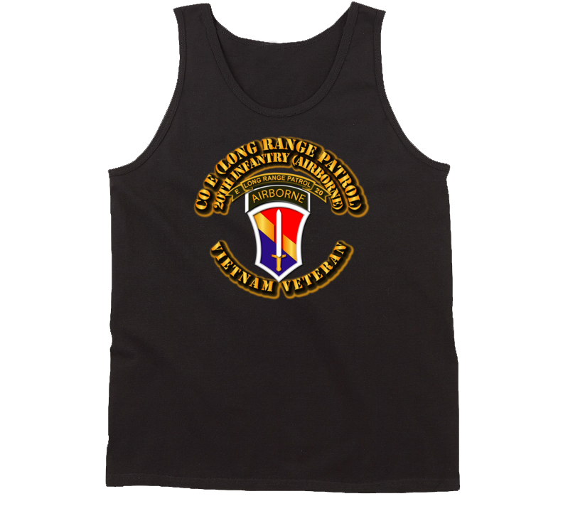 Sof - Vietnam - Co E 20th Inf Lrrp - 1st Field Force Tanktop
