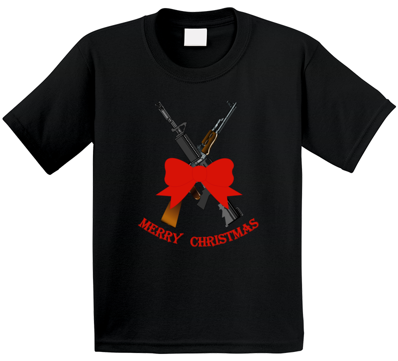 Weapons - Christmas Rifles - M4 - Ak T Shirt