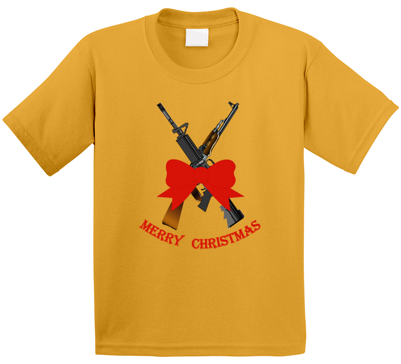 Weapons - Christmas Rifles - M4 - Ak T Shirt