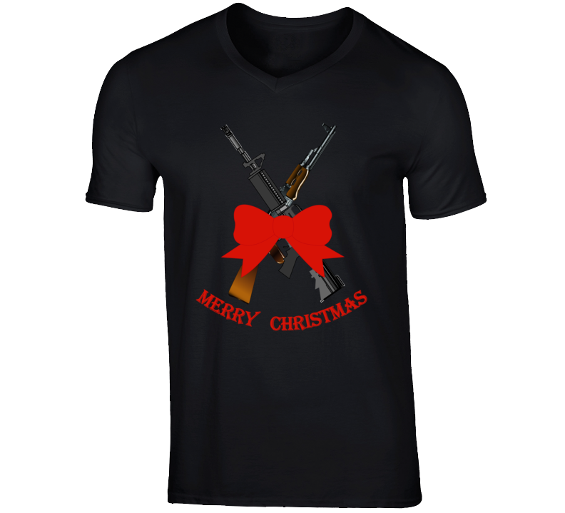 Weapons - Christmas Rifles - M4 - Ak T Shirt