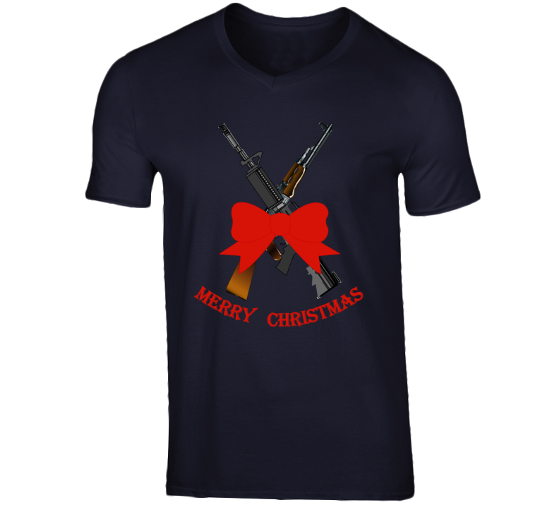 Weapons - Christmas Rifles - M4 - Ak T Shirt