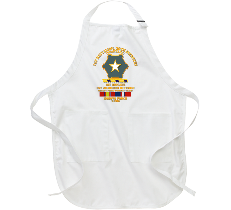 Army - 1st Bn 36th Infantry -  1st Bde - 1st Ar Div - Kosovo W Svc Apron