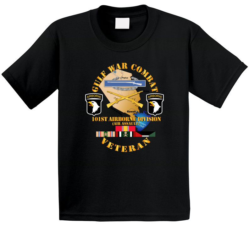 Army - Gulf War Combat Infantry Vet W 101st Abn D Ssi T Shirt