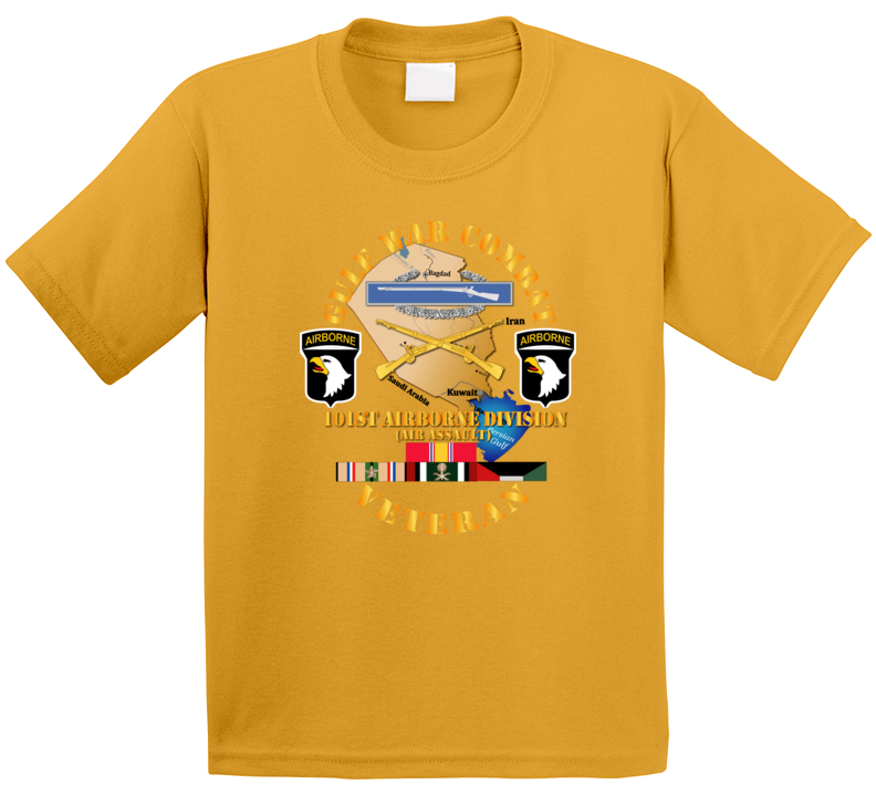 Army - Gulf War Combat Infantry Vet W 101st Abn D Ssi T Shirt
