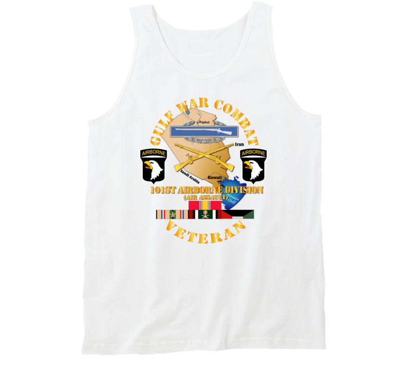 Army - Gulf War Combat Infantry Vet W 101st Abn D Ssi Tanktop