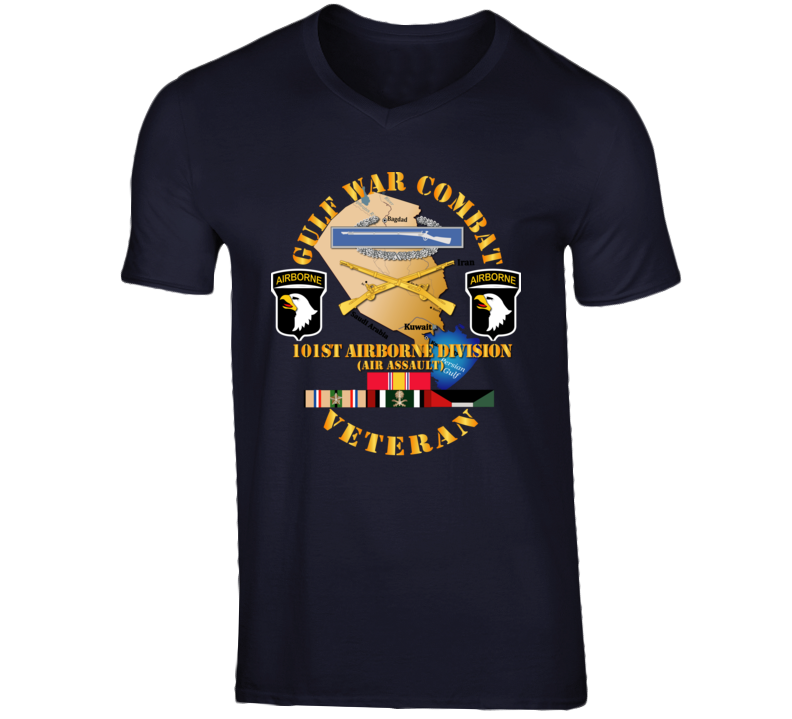 Army - Gulf War Combat Infantry Vet W 101st Abn D Ssi T Shirt
