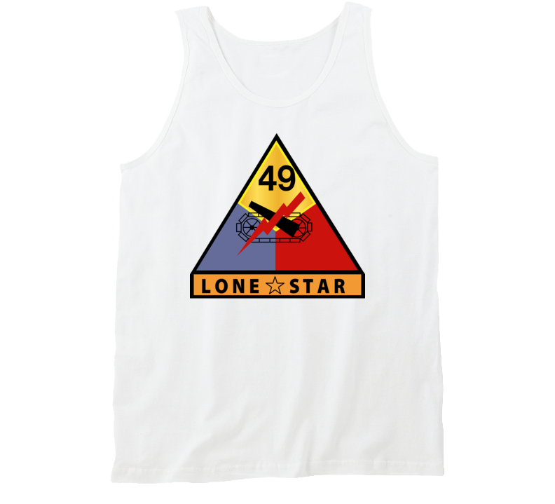 Army - 49th Armored Division - Lone Star Wo Txt Tanktop