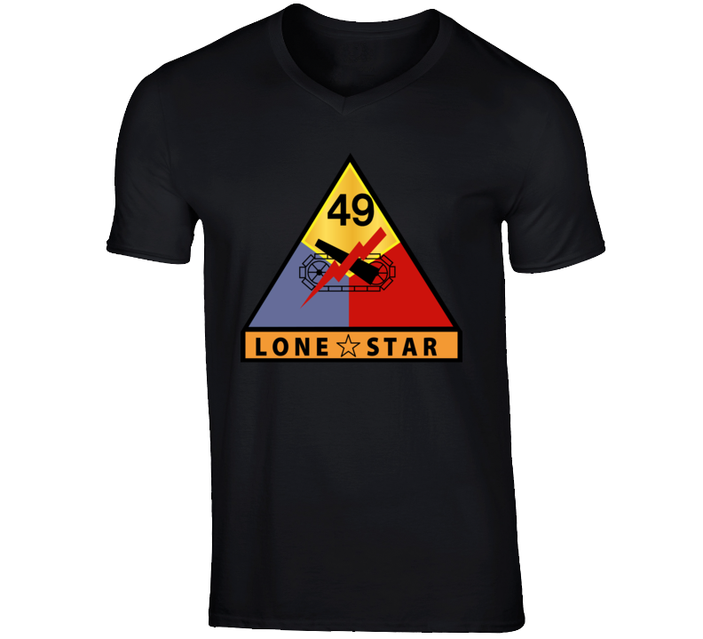 Army - 49th Armored Division - Lone Star Wo Txt T Shirt