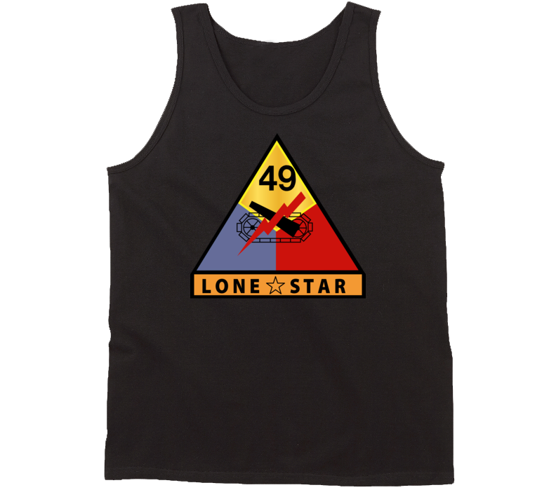 Army - 49th Armored Division - Lone Star Wo Txt Tanktop