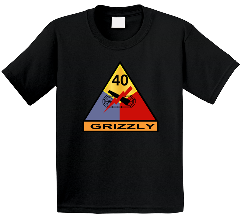 Army - 40th Armored Division - Grizzly Wo Txt Kids