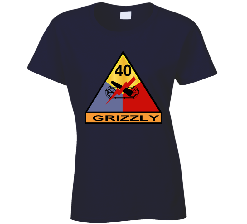 Army - 40th Armored Division - Grizzly Wo Txt Ladies