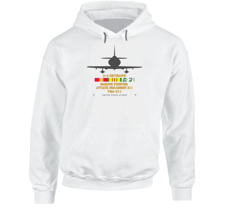 Usmc - A-4 Skyhawk - Vma 211 W Vn Svc Hoodie