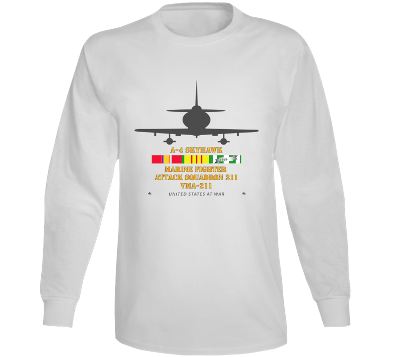 Usmc - A-4 Skyhawk - Vma 211 W Vn Svc Long Sleeve