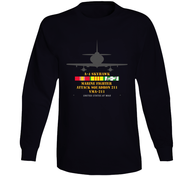 Usmc - A-4 Skyhawk - Vma 211 W Vn Svc Long Sleeve