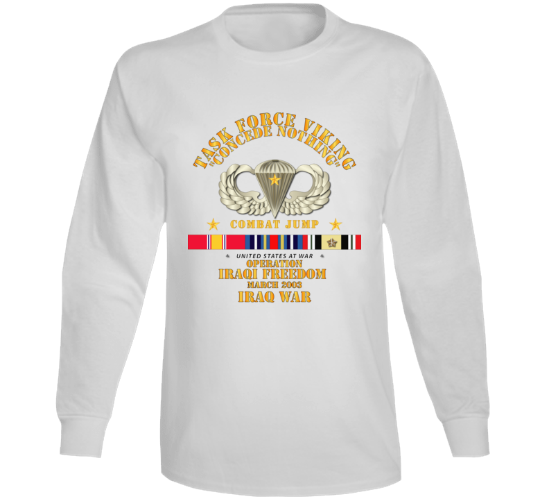 Sof - Combat Jump - Tf Viking - Concede Nothing - Oif - Iraq W Svc Long Sleeve