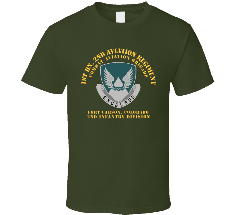 Army - 1st Bn 2nd AVN Regiment  - CAB - 2ID - Ft Carson Colorado T Shirt