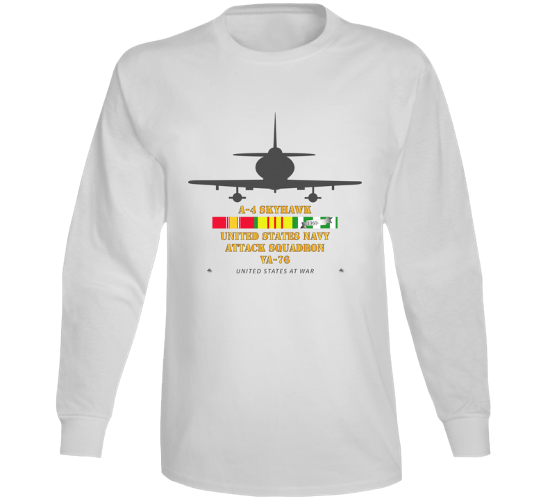 Navy  A-4 Skyhawk - Va76 W Vn Svc Long Sleeve