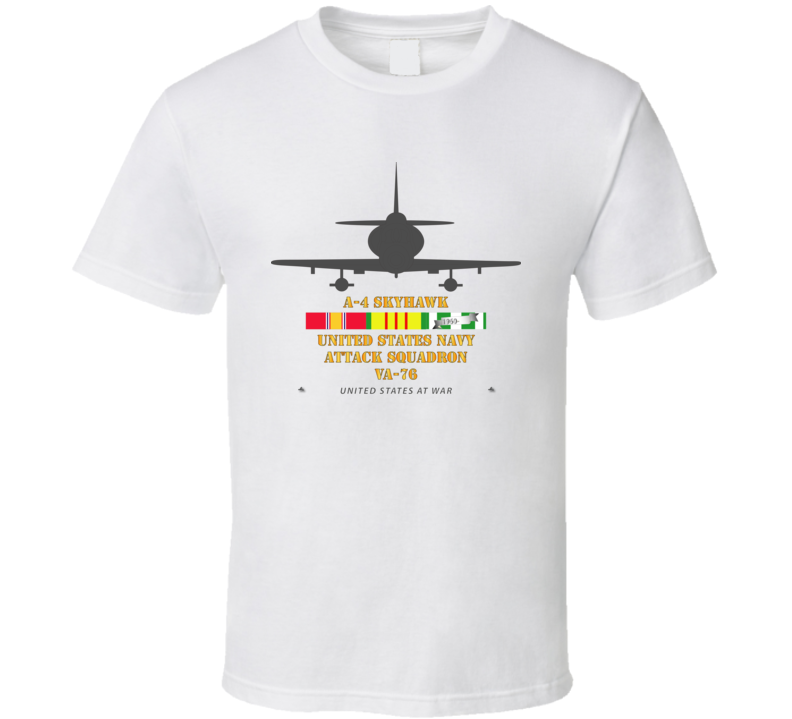 Navy  A-4 Skyhawk - Va76 W Vn Svc T Shirt