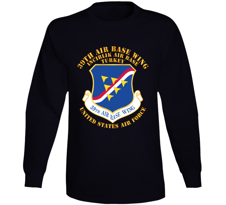 USAF - 39th Airbase Wing - 3rd AF - Incirlik Air Base - Turkey Long Sleeve