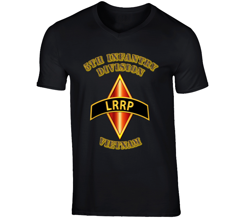 Emblem - 5th Infantry Division - Lrrp - Vietnam V-neck