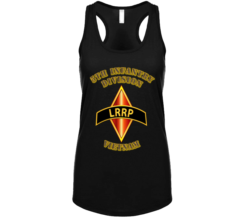 Emblem - 5th Infantry Division - Lrrp - Vietnam Ladies Tanktop