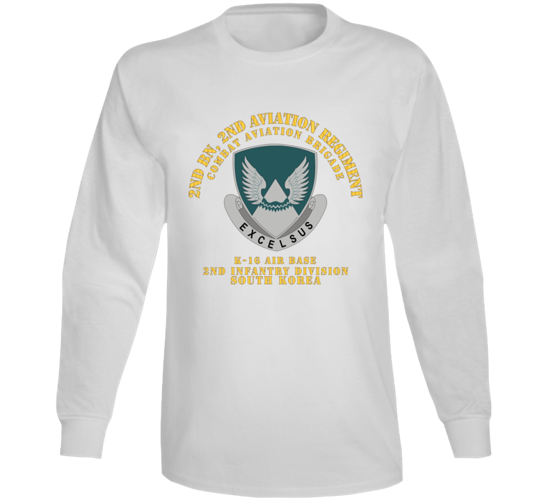 Army - 2nd Bn 2nd Avn Regiment  - Cab - 2id - K16 Airbase - Rok Long Sleeve