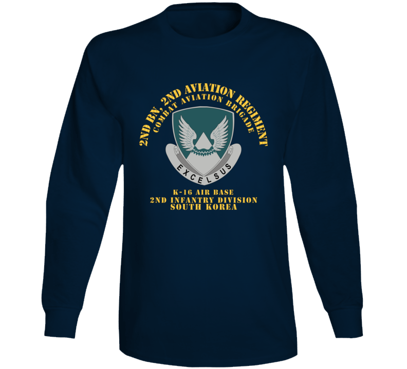 Army - 2nd Bn 2nd Avn Regiment  - Cab - 2id - K16 Airbase - Rok Long Sleeve