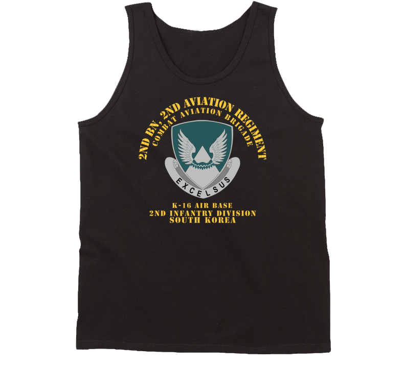 Army - 2nd Bn 2nd Avn Regiment  - Cab - 2id - K16 Airbase - Rok Tanktop