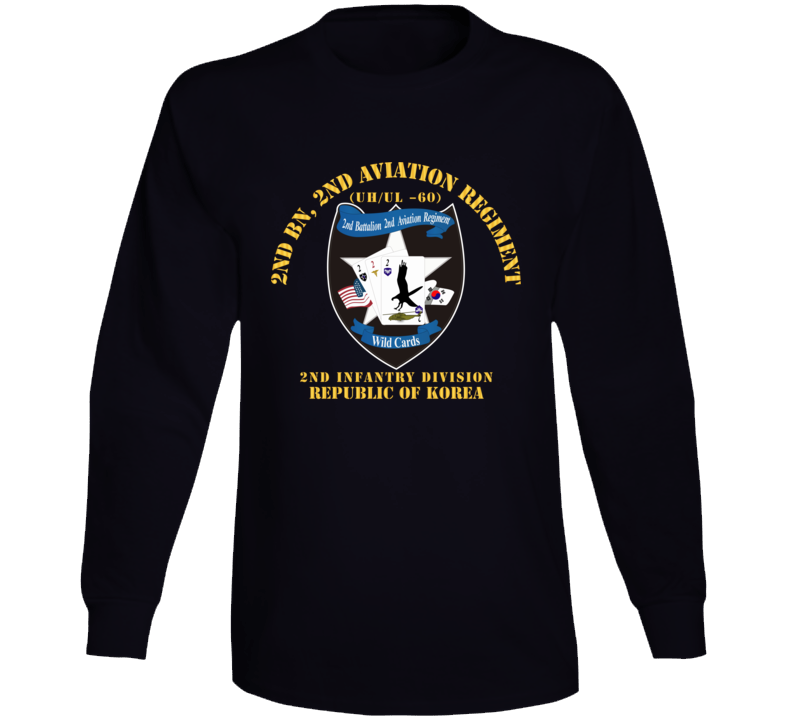 Army - 2nd Bn 2nd Avn Regiment  - 2id Rok Long Sleeve