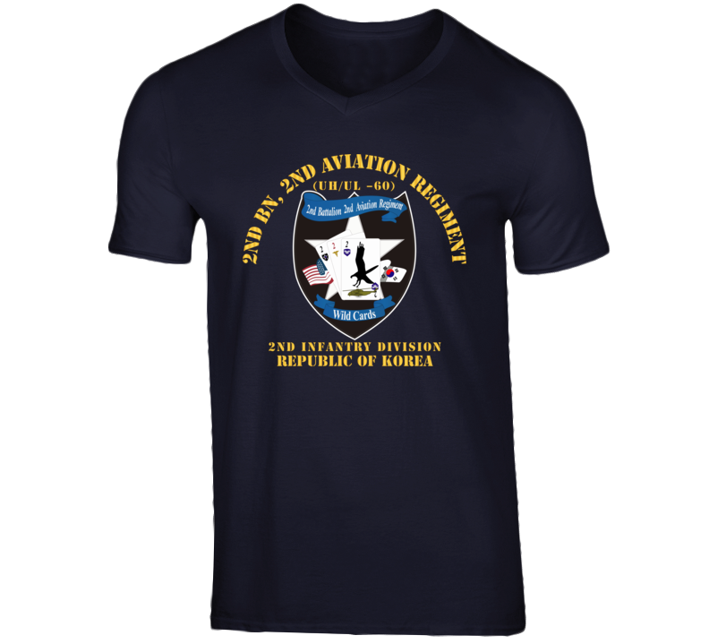Army - 2nd Bn 2nd Avn Regiment  - 2id Rok V-neck
