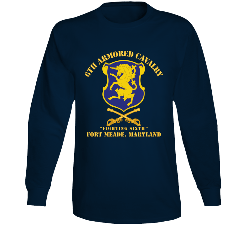 Army - 6th Acr W Cav Br Ft Meade Maryland Long Sleeve