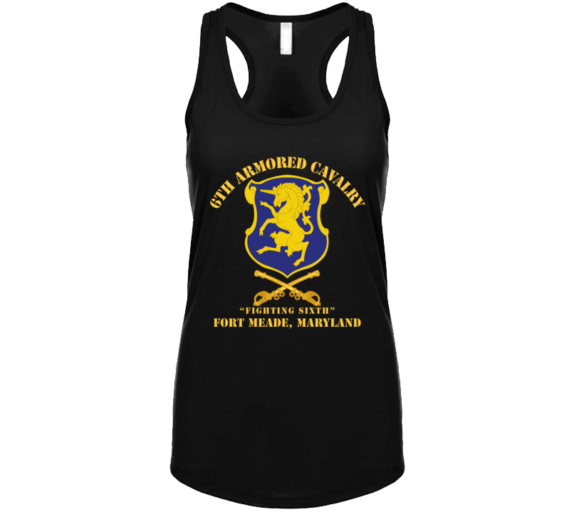 Army - 6th Acr W Cav Br Ft Meade Maryland Ladies Tanktop