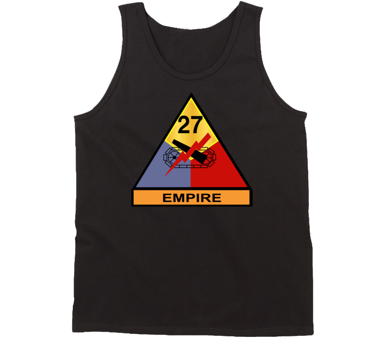 Army - 27th Armored Division - Empire Wo Txt Tanktop