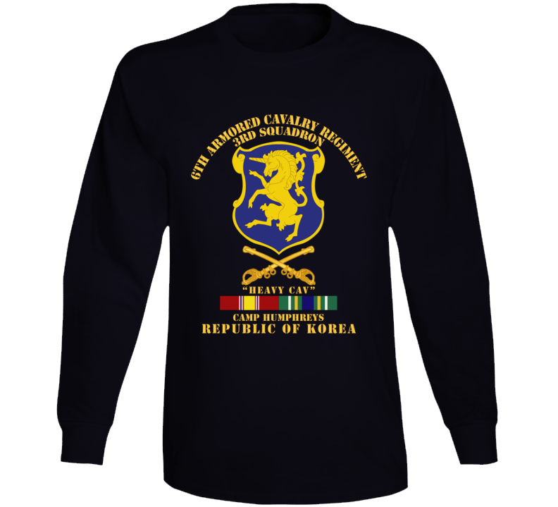Army - 3rd Sqdrn 6th Acr W Cav Br Camp Humphreys W Kr Svc Long Sleeve