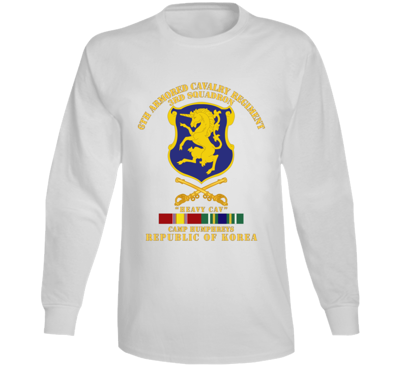 Army - 3rd Sqdrn 6th Acr W Cav Br Camp Humphreys W Kr Svc Long Sleeve