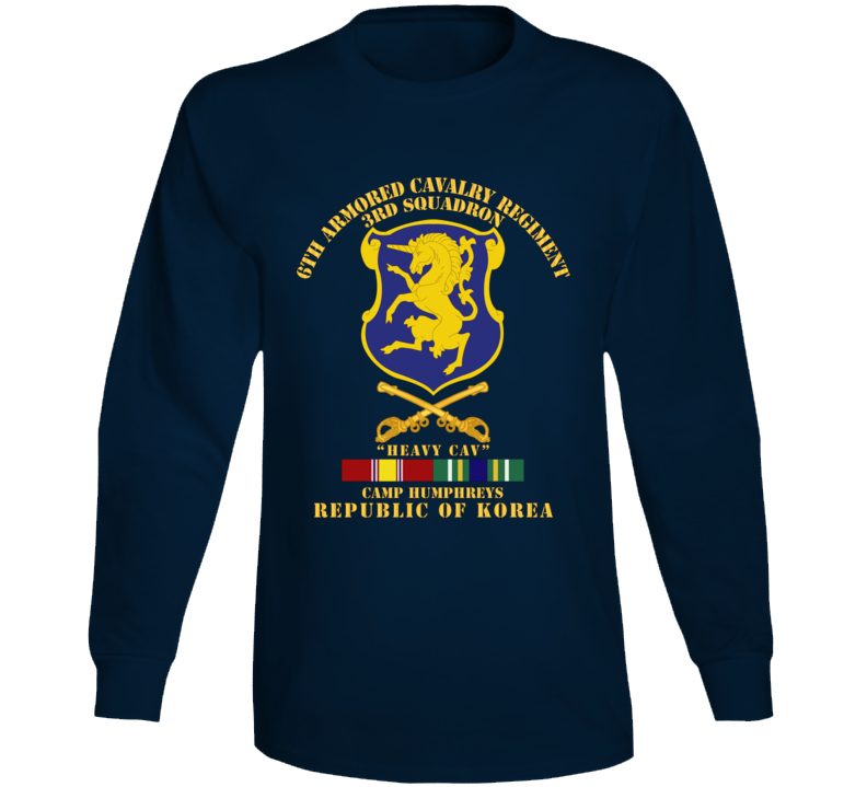 Army - 3rd Sqdrn 6th Acr W Cav Br Camp Humphreys W Kr Svc Long Sleeve