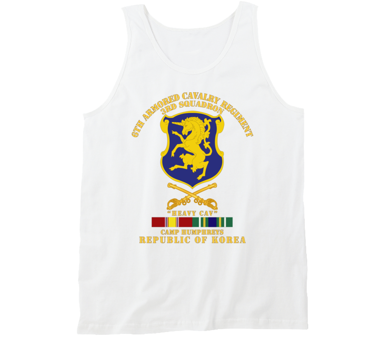 Army - 3rd Sqdrn 6th Acr W Cav Br Camp Humphreys W Kr Svc Tanktop