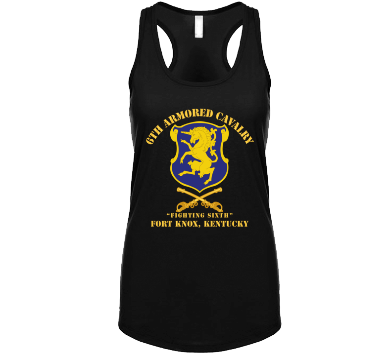 Army - 6th Acr W Cav Br  Ft Knox Kentucky Ladies Tanktop