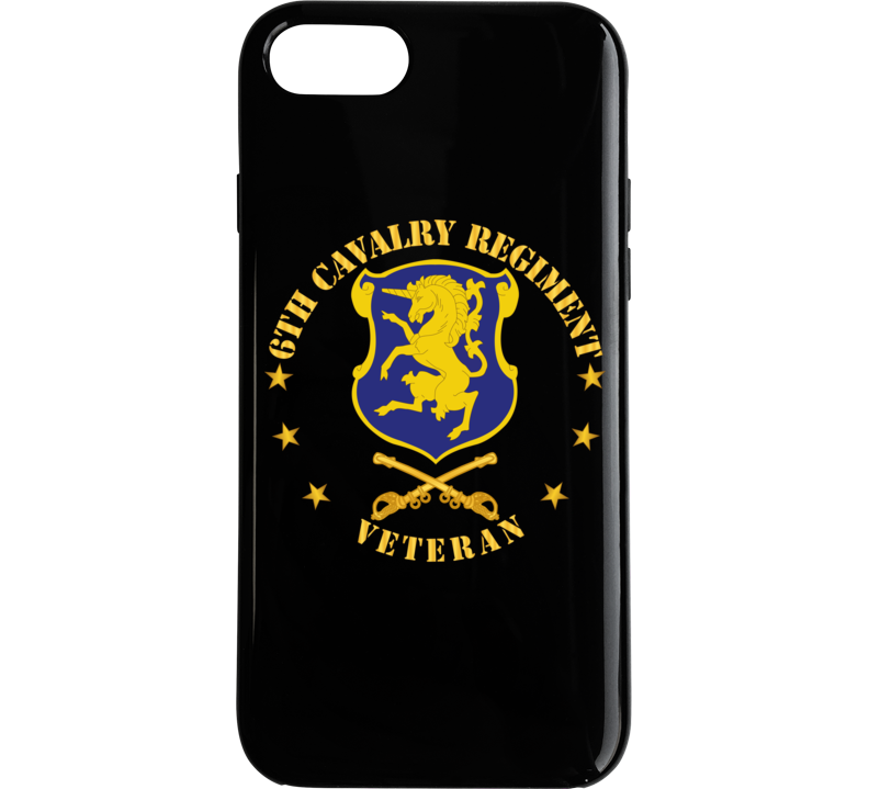 Army - 6th Cavalry Regiment Veteran W Cav Branch Phone Case
